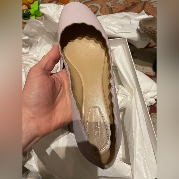 Chloe Chic Scalloped Ballet Flats size 37 - Picture 2 of 6